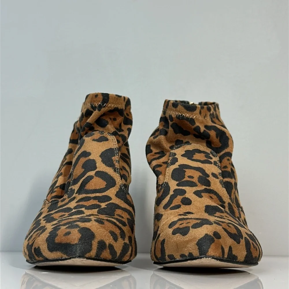 Franco‎ Sarto Kortney Booties Camel Leopard Size 7.5